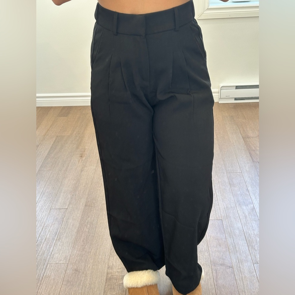 Black High-Waisted Pants